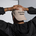 NoCapz Dad Cap – Certified Hater™ – Stone